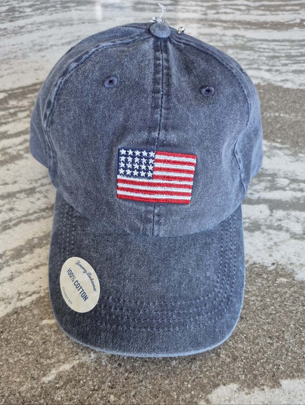 Tommy Bahama Men's Distressed Chambray Ball Cap Hat New